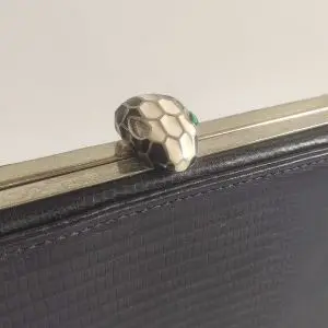 Bvlgari Python Leather Clutch 