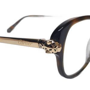 Cartier Panthère Tortoiseshell Cat-Eye Eyeglasses