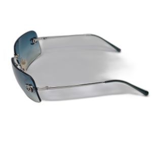Chanel 4017-D Crystal CC Rimless Sunglasses