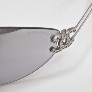 Chanel 4049-B Rimless Crystal CC Sunglasses