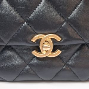 Chanel Black Quilted Lambskin Mini Flap Bag