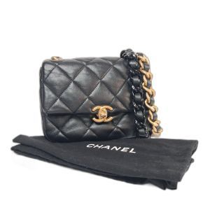 Chanel Black Quilted Lambskin Mini Flap Bag