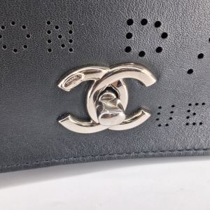 Chanel Perforated Leather Flap Bag