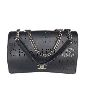 Chanel Perforated Leather Flap Bag