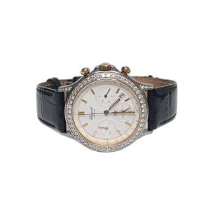 Chopard Genève Chronograph Watch with Diamond-Set Bezel
