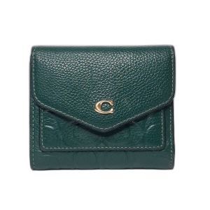 Coach Green Signature Leather Bifold Wallet