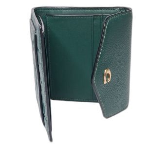 Coach Green Signature Leather Bifold Wallet