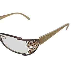 Cogan Ornate Filigree Bronze-Tone Optical Frame