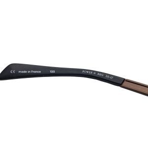 Cogan Titanium Rectangular Eyeglasses, Brown/Black Frame