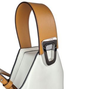 Danse Lente White Leather Bucket Bag