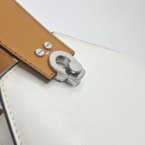 Danse Lente White Leather Bucket Bag