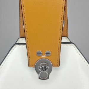 Danse Lente White Leather Bucket Bag