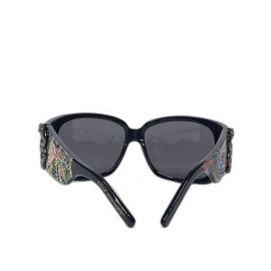 Ed Hardy EHS-024 Black Dragon Crystal-Embellished Sunglasses
