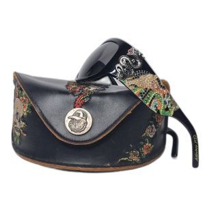 Ed Hardy EHS-024 Black Dragon Crystal-Embellished Sunglasses