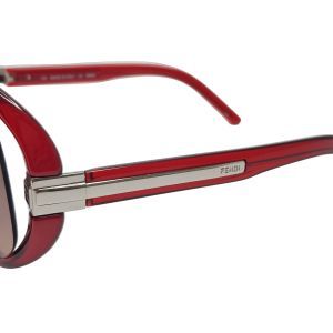 Fendi FS5153 Oval Burgundy Sunglasses