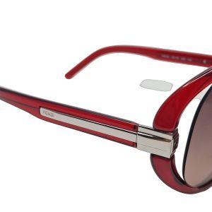Fendi FS5153 Oval Burgundy Sunglasses