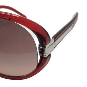 Fendi FS5153 Oval Burgundy Sunglasses