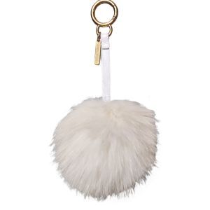 Fendi Pompom Charm Fur Pink