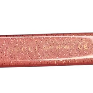 Gucci GG0035SA Pink Glitter Round Sunglasses