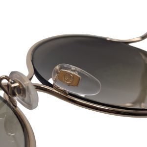 Gucci GG0253SA Round Gold-Tone Sunglasses