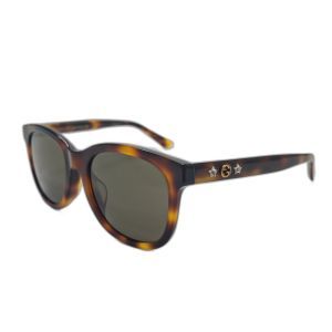 Gucci GG0346SA Tortoiseshell Star & Bee Cat-Eye Sunglasses
