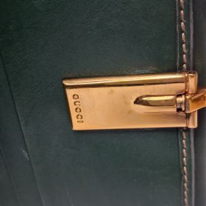 Gucci Green Guccissima Compact Flap Wallet