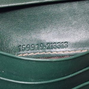 Gucci Green Guccissima Compact Flap Wallet