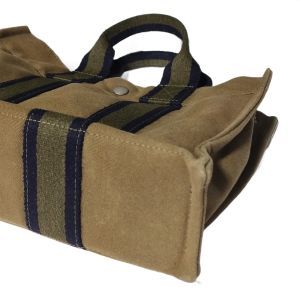 Hermes Mini Canvas Handbag