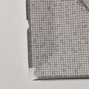 Hermes Mosaique au 24 Square Plate 23 x 23 cm Platinum Silver porcelain 