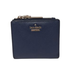 Kate Spade Navy Saffiano Zip-Around Wallet
