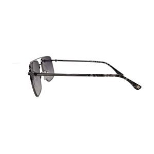 Lacoste Gunmetal Navigator Mirrored Sunglasses