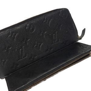 Louis Vuitton Black Monogram Empreinte Clemence Wallet