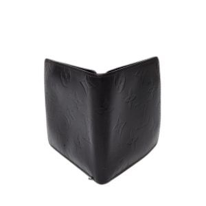 Louis Vuitton Black Monogram Mat Bifold Wallet