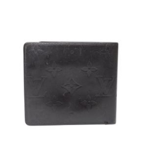 Louis Vuitton Black Monogram Mat Bifold Wallet
