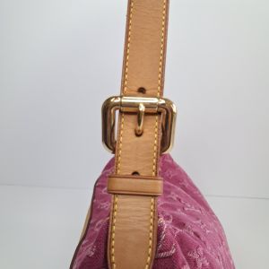 Louis Vuitton Pink Monogram Denim Baggy Bag