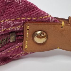 Louis Vuitton Pink Monogram Denim Baggy Bag