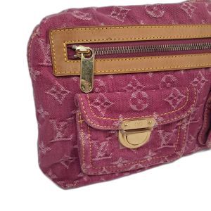 Louis Vuitton Pink Monogram Denim Baggy Bag