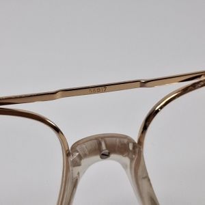 Luxottica 1026 Vintage Gold Aviator Eyeglasses