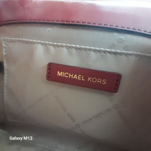 Michael Kors Cherry Quilted Leather Whitney Medium Chain Shoulder Bag