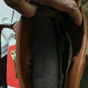 Michael Kors Ecru Red Striped Canvas Hamilton Satchel with Chain Strap