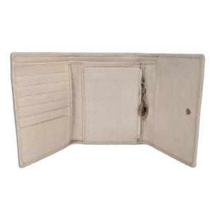 Montblanc Ivory Leather Bifold Wallet