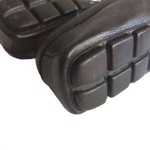 Prada Leather Logo Driving Loafer 2DD165 Black 