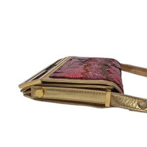 Red Sequin Beaded Evening Clutch