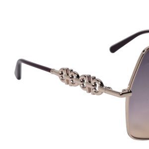 Salvatore Ferragamo 2203 Gold-Tone Chain-Link Sunglasses