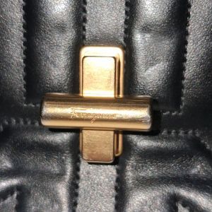 Salvatore Ferragamo Gancini Quilted Flap Bag