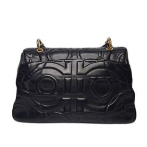 Salvatore Ferragamo Gancini Quilted Flap Bag