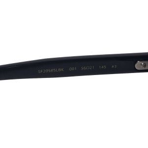 Salvatore Ferragamo SF2056SLBK Gancini Sunglasses, Black Rounded
