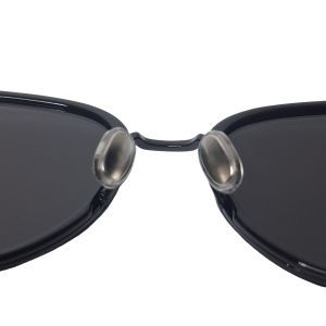 Salvatore Ferragamo SF2056SLBK Gancini Sunglasses, Black Rounded