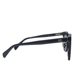 Salvatore Ferragamo SF2056SLBK Gancini Sunglasses, Black Rounded