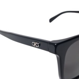 Salvatore Ferragamo SF2057SLBK Black Square Gancini Sunglasses